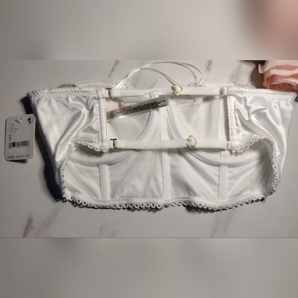 🍉3/$20 Free people white adjustable corset bralette - Picture 8 of 10
